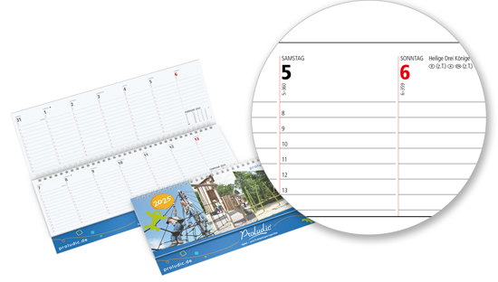 Tischquerkalender Business-Standard Softcover