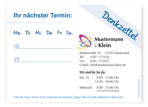 Termin-Haftzettel Classic #1