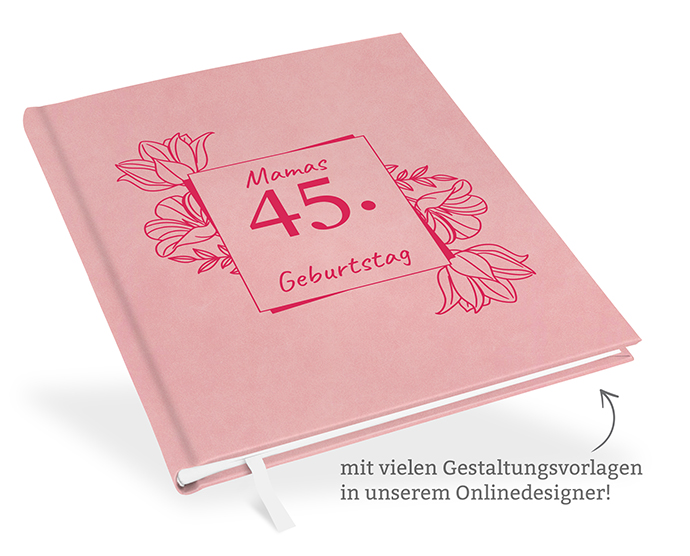 Gästebuch Geburtstag Rosa