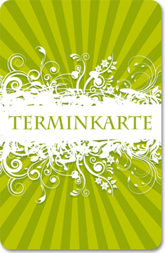 Terminkarte "green style"