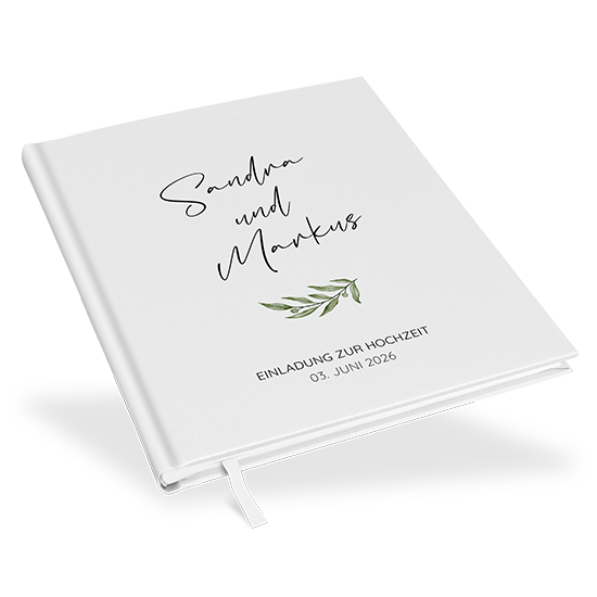 Gästebuch Hochzeit - Minimalistisch "Olivetta" - GBH-25001-M-13