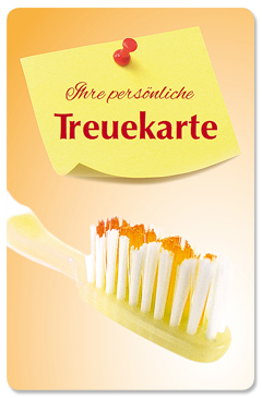 Treuekarte "Zahnbürste" - 1244010137