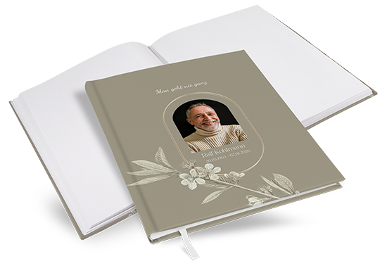 Kondolenzbuch - Flora - KB-25001-F-01