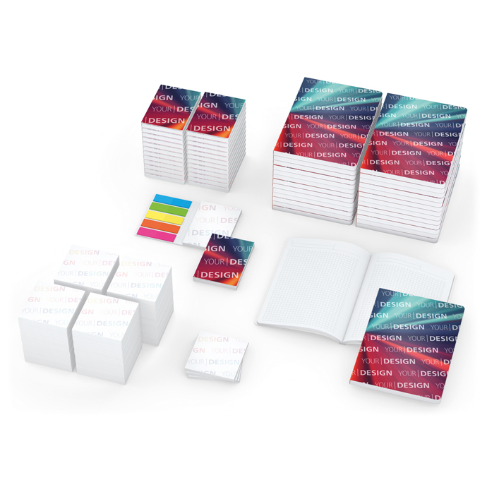 Werbe-Set: Haftnotizen & Notizbücher (300-teilig)