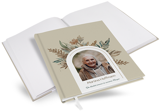 Kondolenzbuch -  Bare Nature - KB-25001-B-01