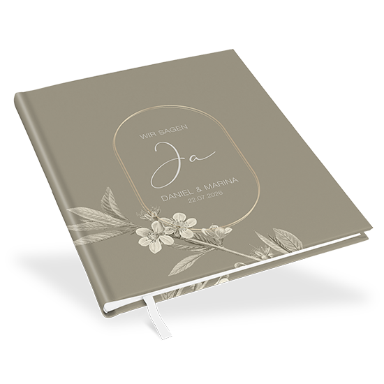 Gästebuch Hochzeit - Floral "Classic Flora" - GBH-25001-F-01