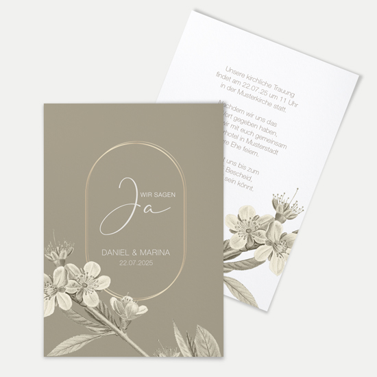 Postkarte DIN A6 im Hochformat - Floral "Classic Flora" - PKH-24001-F-01
