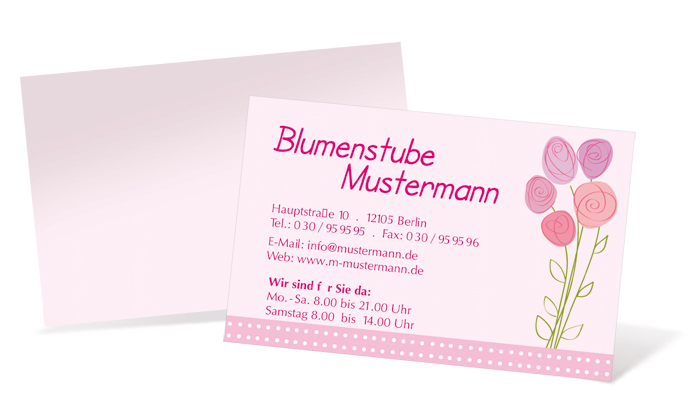 Visitenkarte "sweet flowers" Landscape - 1212020314