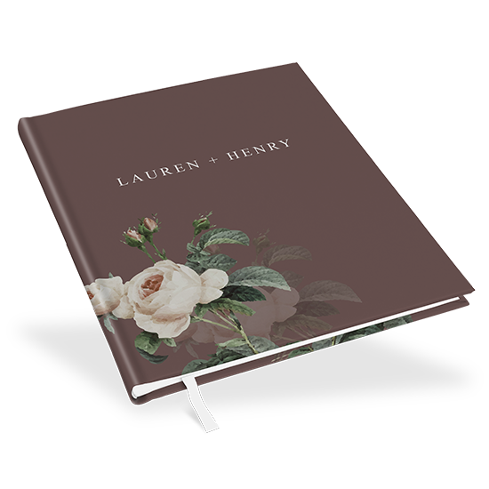 Gästebuch Hochzeit - Floral "Tuscan Bloom" - GBH-25001-F-11