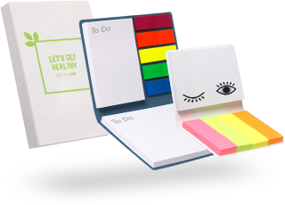 Haftnotiz-Set im Softcoverumschlag