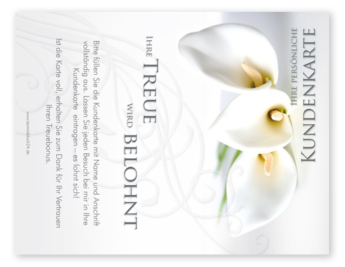 Kundenkarte "calla" - 1206010200