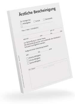 Ärztliche Bescheinigung - 1227000002