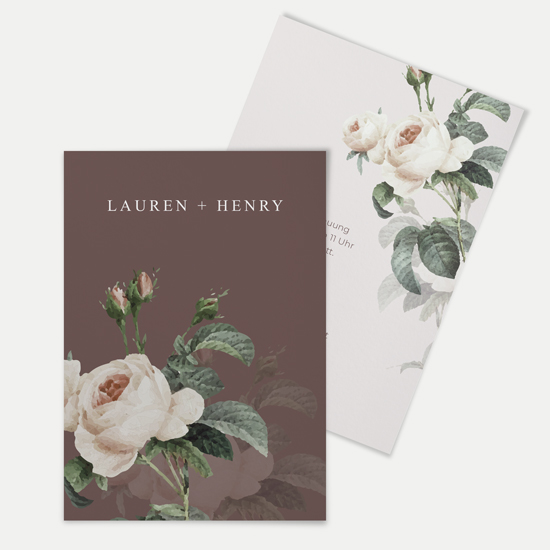 Postkarte DIN A6 im Hochformat - Floral "pink garden" - PKH-24001-F-10