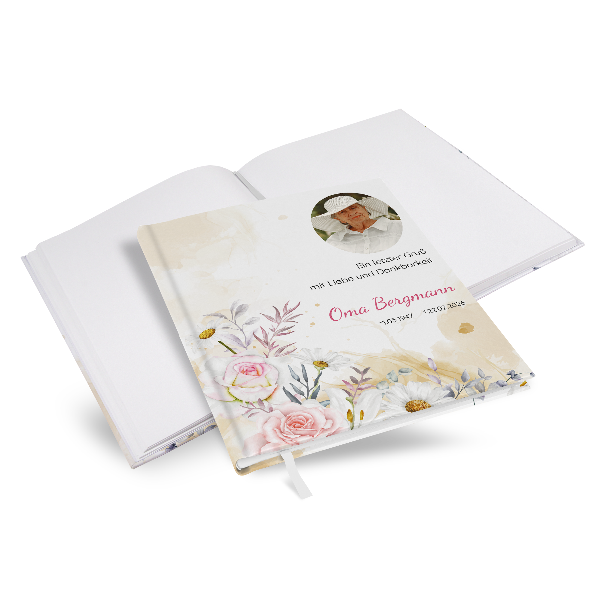 Kondolenzbuch - lily & rose - KB-25001-A-03
