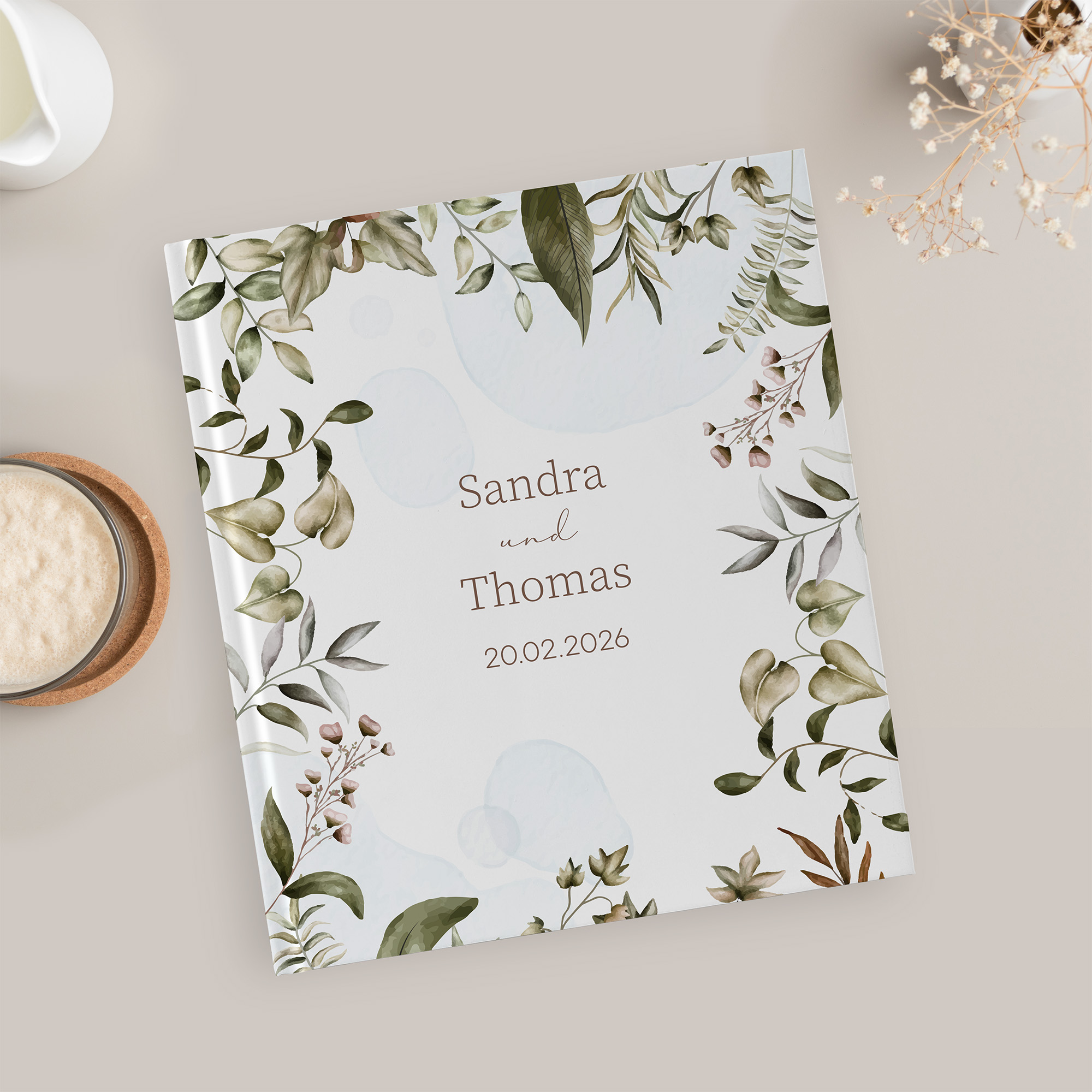 Erinnerungsbuch Hochzeit - Boho "nature hold"