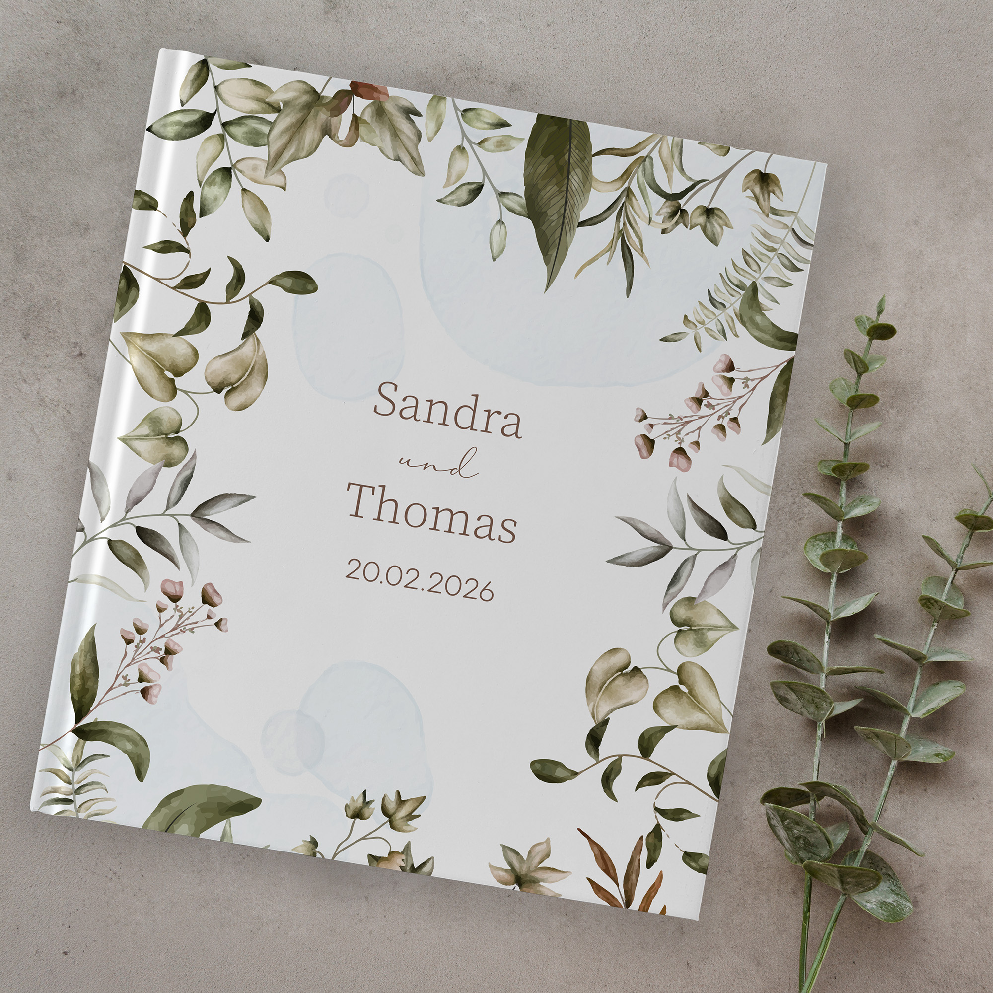 Erinnerungsbuch Hochzeit - Boho "nature hold"