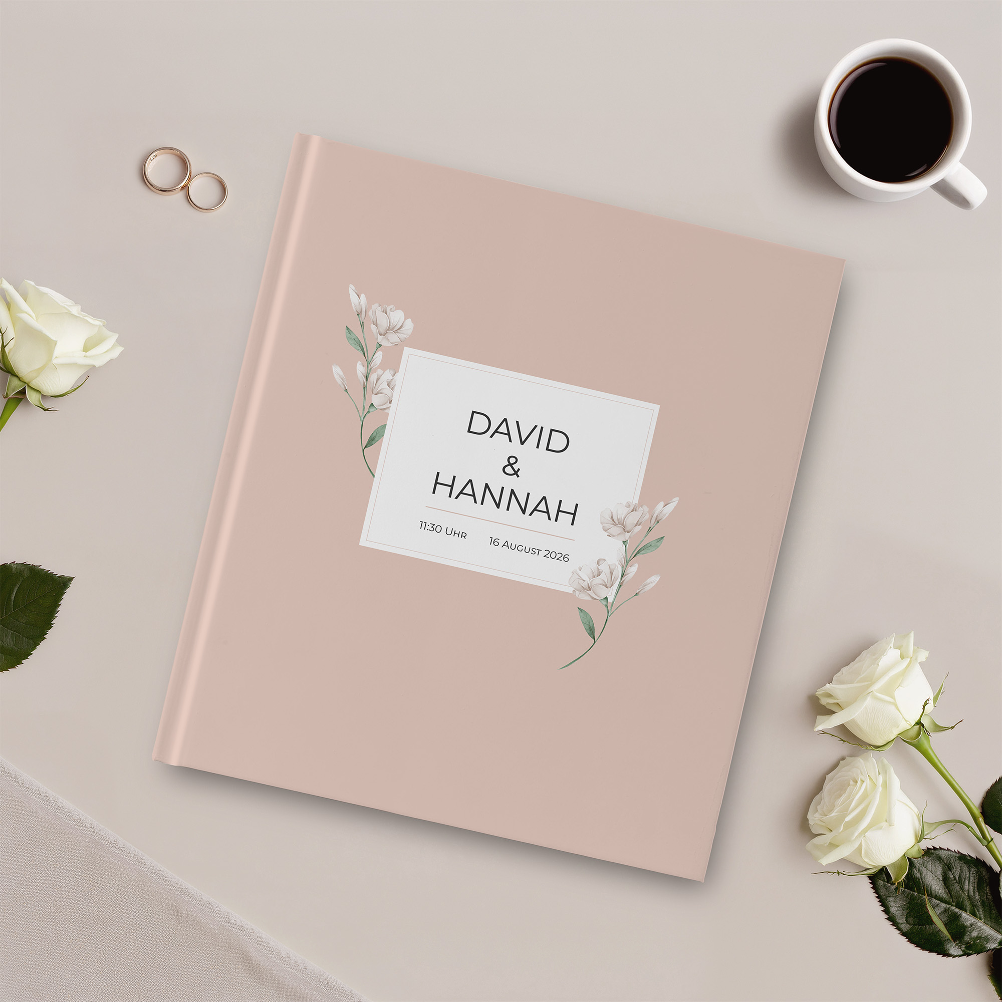 Erinnerungsbuch Hochzeit - Floral "Neutral Florals"
