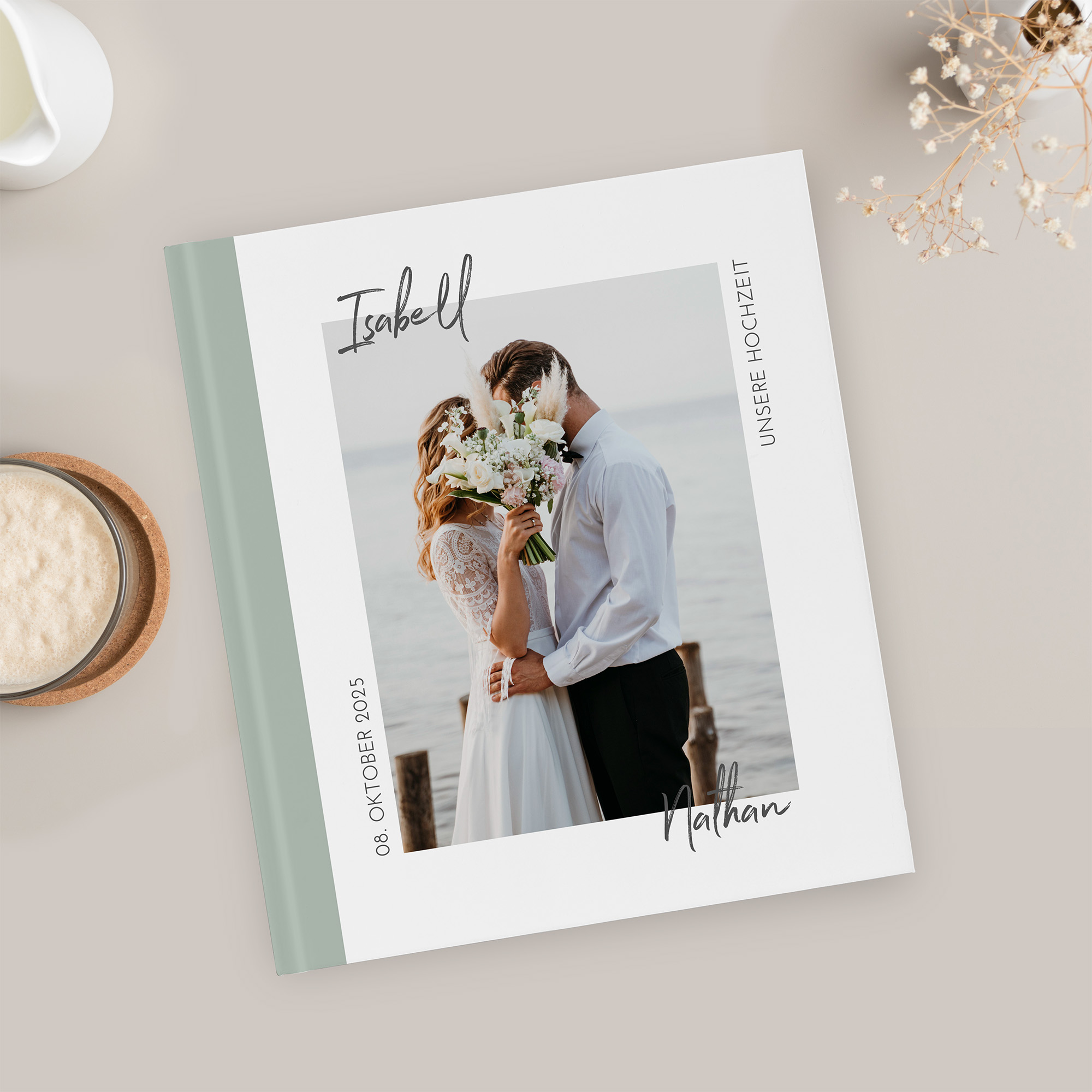 Erinnerungsbuch Hochzeit - Minimalistisch "Florence"