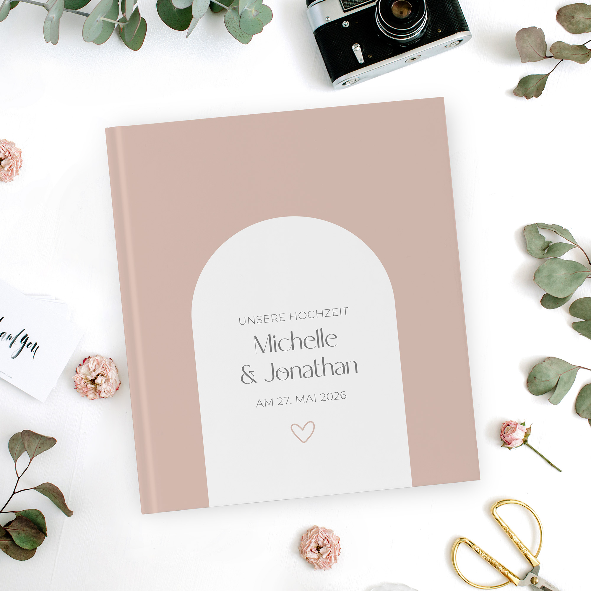 Erinnerungsbuch Hochzeit - Minimalistisch "Lille"