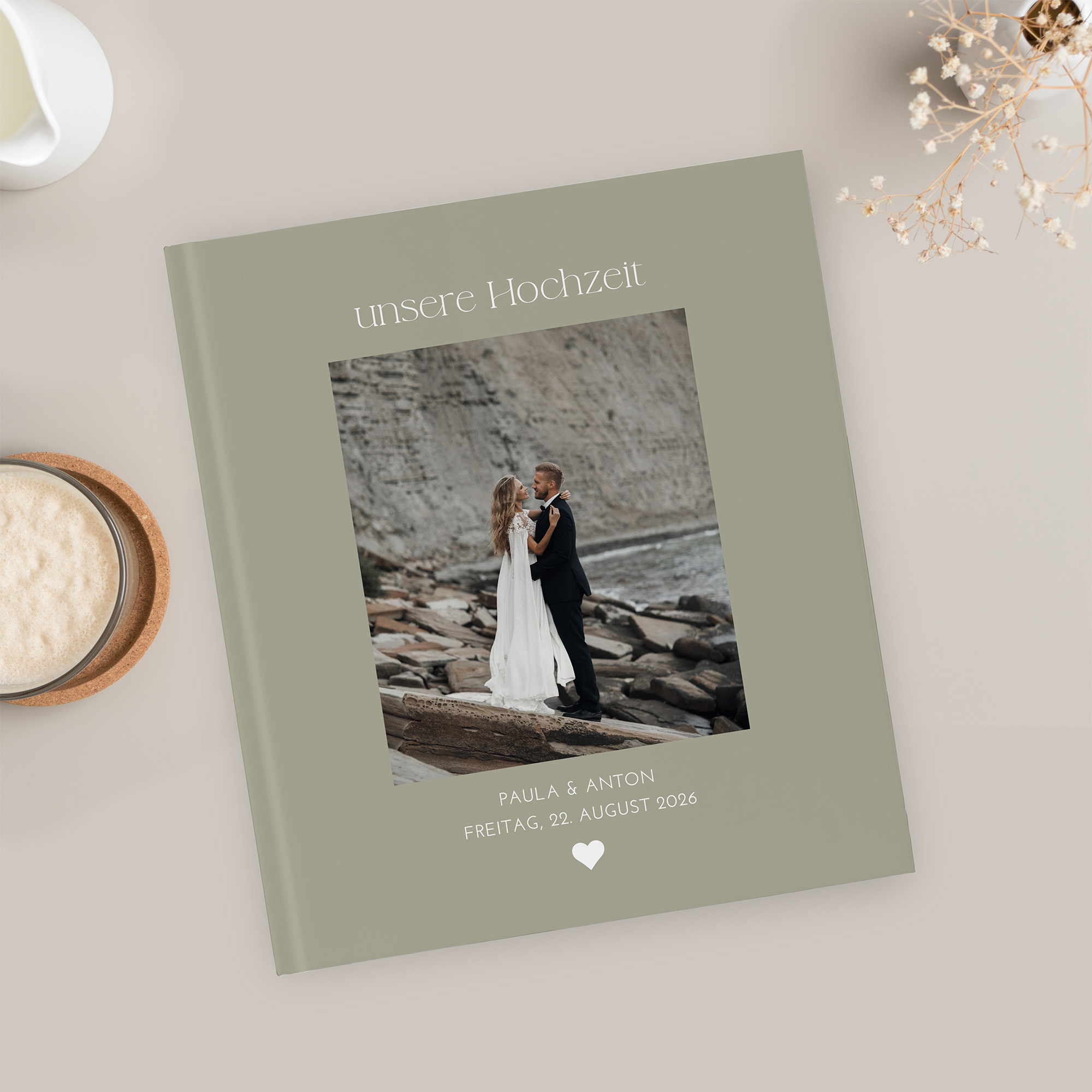 Gästebuch Hochzeit - Minimalistisch "Vienna"