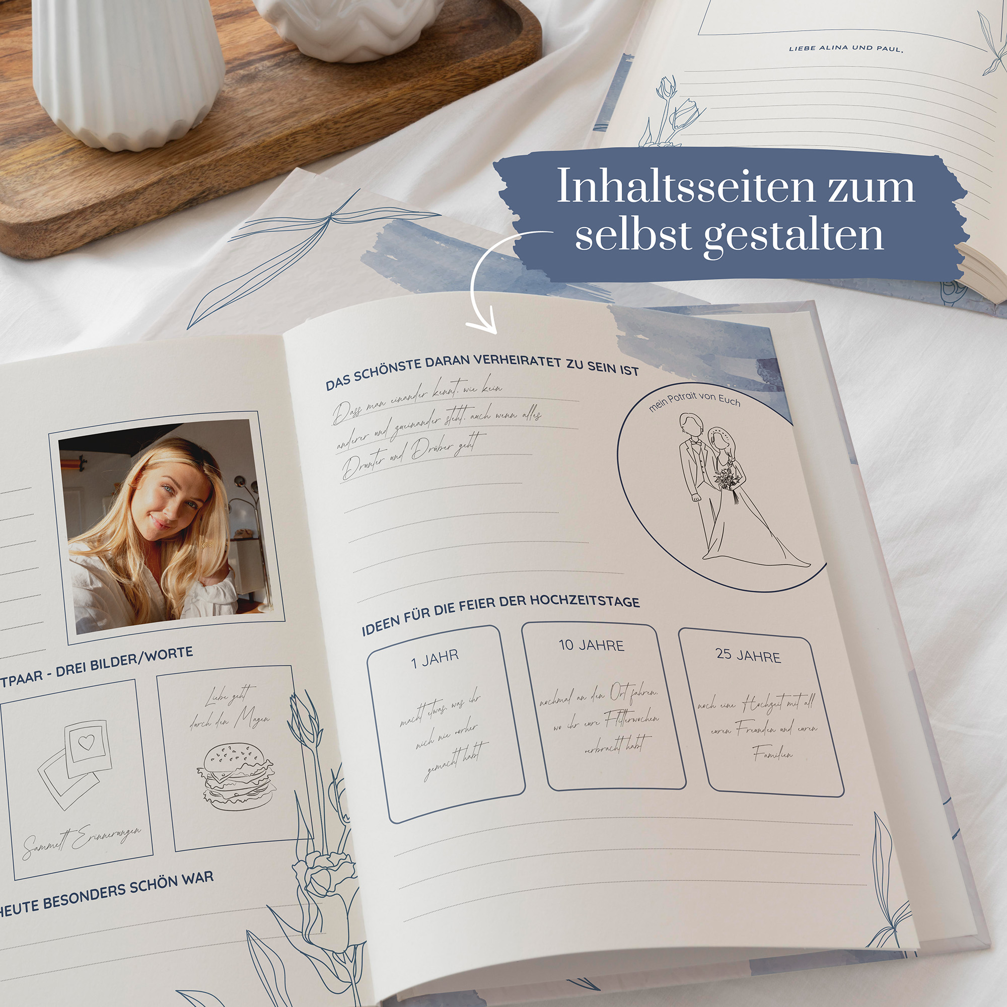 Gästebuch Hochzeit - Minimalistisch "Kreta"