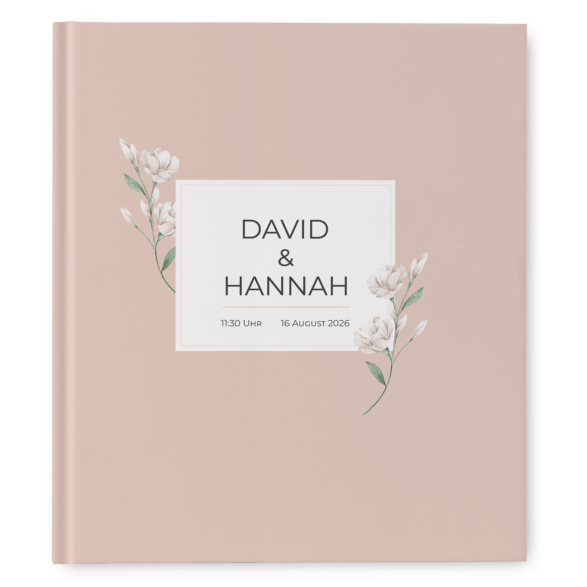 Gästebuch Hochzeit - Floral "neutral florals"