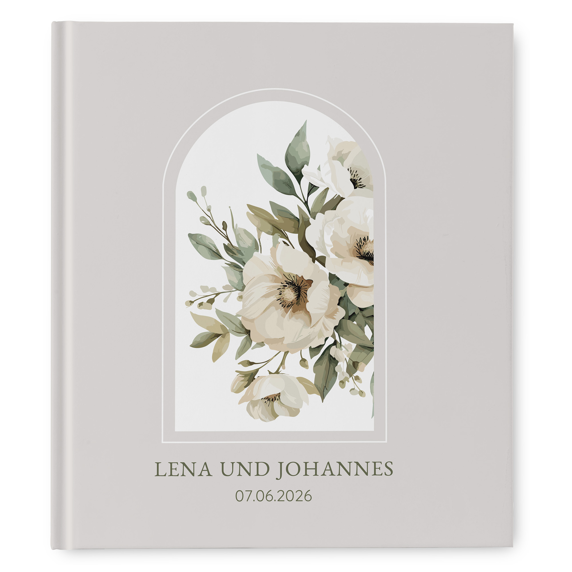 Gästebuch Hochzeit - Vintage "Ivory Garden"