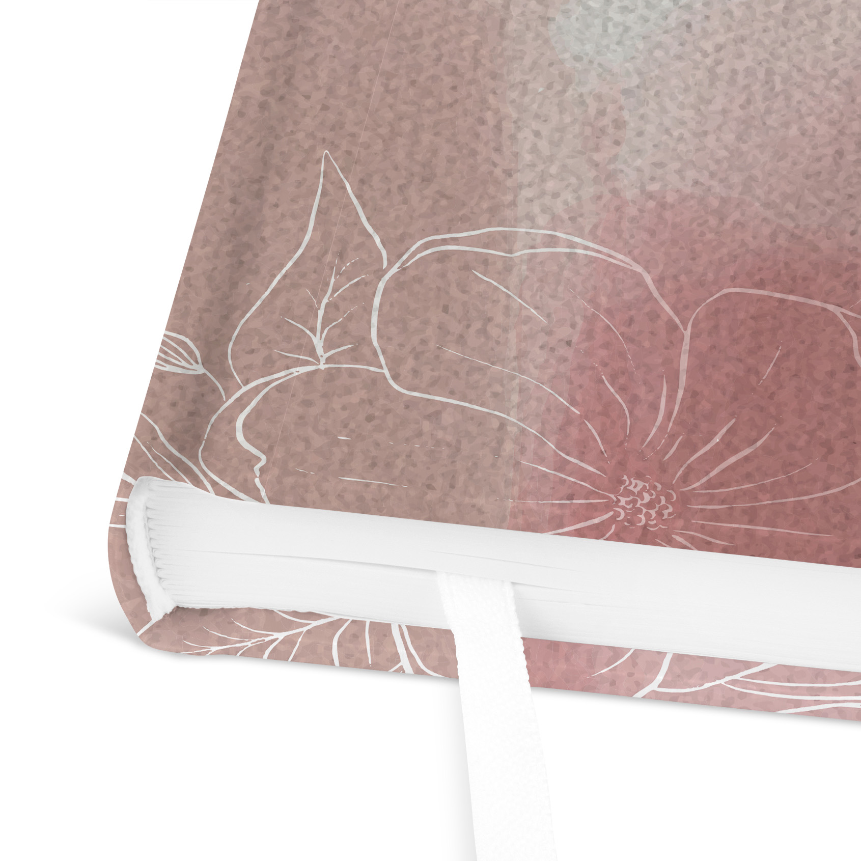 Gästebuch Hochzeit -  Aquarell "dusty bloom"