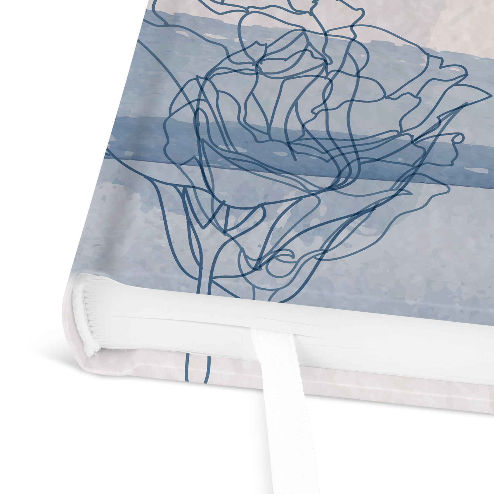 Gästebuch Hochzeit -  Aquarell "midnight petals"