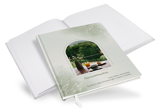 Gästebuch Ferienwohnung - Aquarell "faded green" - GBF-25001-A-01