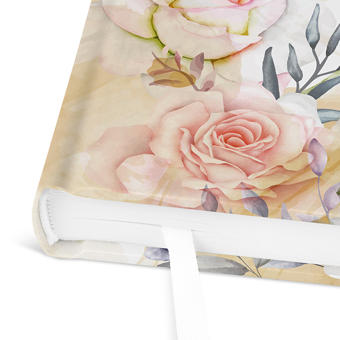 Gästebuch Ferienwohnung - Aquarell "lily & rose"