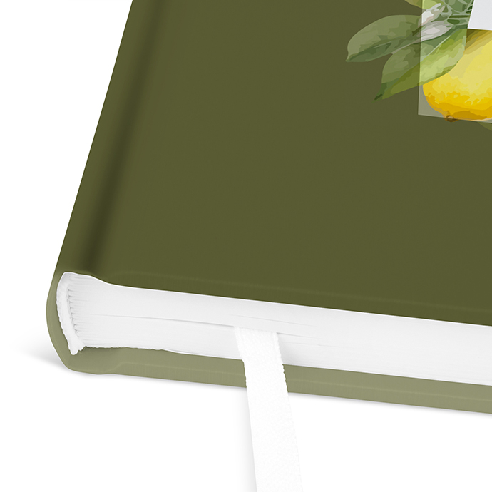Gästebuch Ferienwohnung - Aquarell "Olive & Lemon"