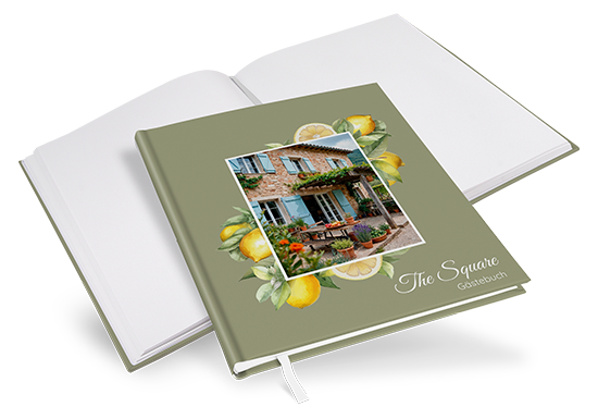 Gästebuch Ferienwohnung - Aquarell "Olive & Lemon" - GBF-25001-A-09