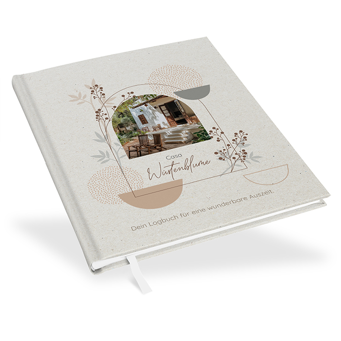 Gästebuch Ferienwohnung - Boho "Stone Bloom"