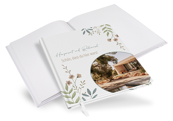 Gästebuch Ferienwohnung - Boho "Soft Leaves" - GBF-25001-B-10