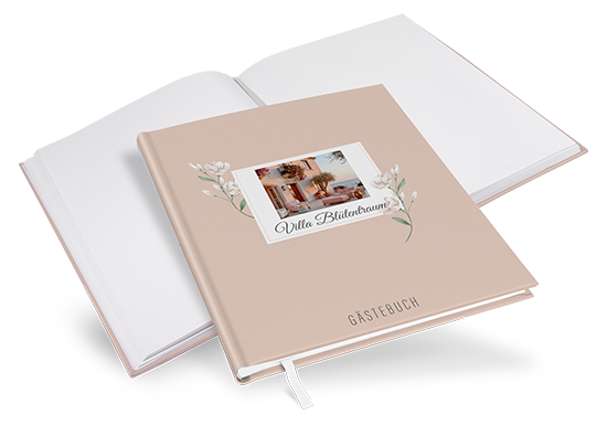 Gästebuch Ferienwohnung - Floral "Neutral Florals" - GBF-25001-F-09