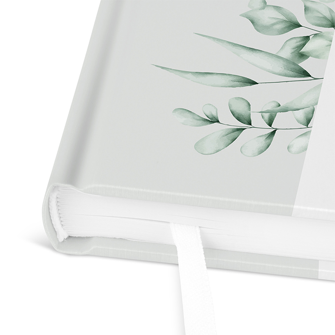 Gästebuch Ferienwohnung - Greenery "orange craft"