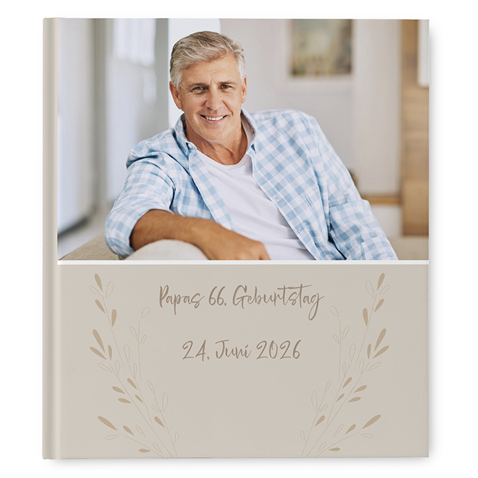 Gästebuch Geburtstag - Vintage "Golden Memories" - GBG-25001-V-04