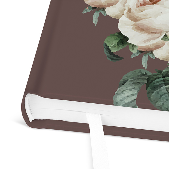 Gästebuch Taufe - Floral "Antique Rose"
