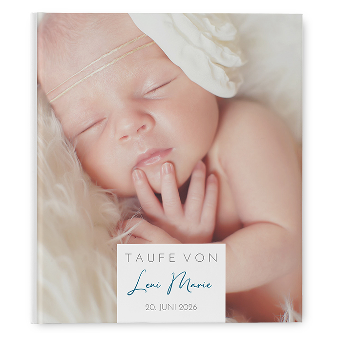 Gästebuch Taufe - Minimalistisch "Olivetta"